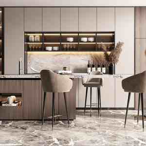 Meubles de cuisine modernes en mélamine très vendus, durables, faciles à nettoyer, fournisseur fiable de cuisines complètes - Product Image 6