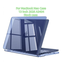 Coque de clavier antichoc robuste avec béquille Crystal Color pour MacBook Neo Case A3404 13 pouces 2026