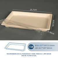 SenAng Vente en gros de boîtes à sushi jetables personnalisées, compostables, en bagasse de Sugurane, pour emporter