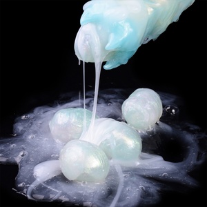 Dildo de porcelana azul con forma de huevo, ovipositor hueco, tapón anal inflable, juguete sexual para masturbación vaginal femenina con función de puesta de huevos. - Product Image 2