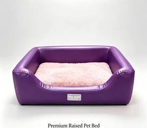 Wholesale Luxury Sherpa Fleece Calming <b>Dog</b> <b>Bed</b> Solid Wood Frame Waterproof Elevated Pet <b>Bed</b> For Small <b>Medium</b> <b>Dogs</b> Cats - Product Image 1