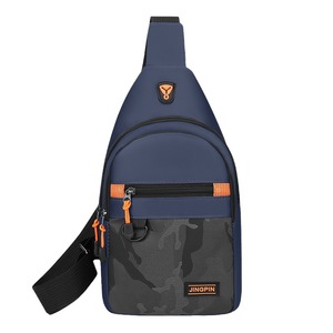 JINGPIN Men's Chest Bag Large Capacity Oxford Cloth Outdoor Casual Crossbody Bag Everyday Use - Product Image 5