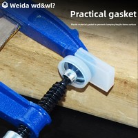 Pince à serrage rapide WEIDA 50-120 mm en acier léger pour le travail du bois avec poignée ronde en PP, qualité industrielle WH30800