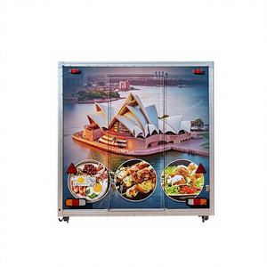 Chariot de restauration mobile motorisé pour cuisine, café, desserts, en fibre de verre et aluminium - Product Image 1