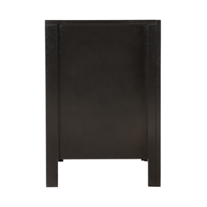 <b>Bedside</b> <b>Table</b> In Chic <b>Black</b> With Two Drawers For Bedroom Storage - Product Image 5