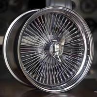 Ruedas de Alambre de Acero GW de 14x6 y 14x7 Pulgadas, 5x120.65, 5x127, 5x114.3, Estilo Lowrider, 72 y 100 Radios, para Chevy Impala, Cadillac Fleetwood