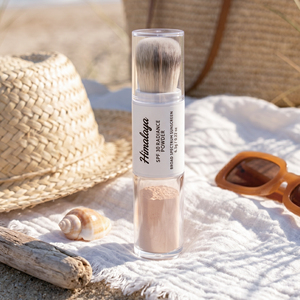 Polvere Solare Colorata <span class=keywords><strong>SPF30</strong></span> con Etichetta Privata, Pennello Incorporato, Niacinamide, Effetto Opacizzante e Illuminante per Viso e Cuoio Capelluto - Product Image 4