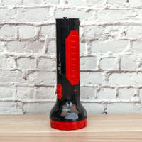 Lampe torche LED rechargeable haute puissance longue portée, étanche IP44, lumière du jour 6000K, batterie intégrée, ABS, pour situations d'urgence