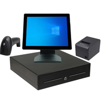 Système de point de vente complet OEM, caisse enregistreuse 15 pouces, terminal de point de vente tout-en-un, système de point de vente Windows