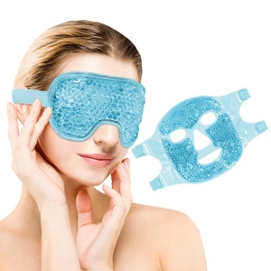 Masque oculaire en gel à billes, marque privée, thérapie chaude et froide, réutilisable, rafraîchissant et chauffant, masque de sommeil pour peaux sensibles, avec logo personnalisé, masque facial ODM - Product Image 3