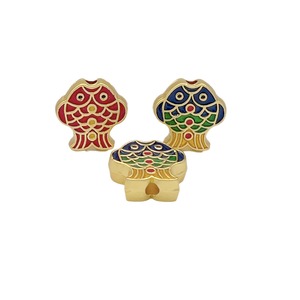 <b>Lucky</b> Fish Charm Zinc Alloy Double Sided Micro Insert Pendant For Necklace <b>Bracelet</b> Jewelry Unisex Animal Shape Charms - Product Image 5