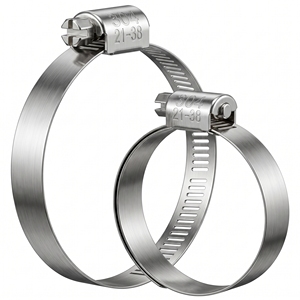 Collier de serrage de type américain réglable, 13/16 "-1-1/2" (21-38mm), pour <span class=keywords><strong>automobile</strong></span>, tuyauterie, plomberie de radiateur, conduite de carburant, 10 pièces - Product Image 2