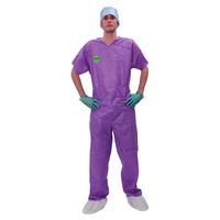Trajes de fregado de SMS unisex personalizables, conjuntos de uniformes médicos impresos para médicos y enfermeras, logotipo personalizado, modelo OEM para hospitales