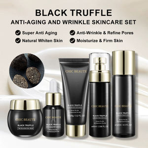 Set de Cuidado de <span class=keywords><strong>la</strong></span> Piel con Péptidos de <span class=keywords><strong>Trufa</strong></span> <span class=keywords><strong>Negra</strong></span> Premium Antienvejecimiento OEM de Bajo MOQ, Antiarrugas, Reparador e Iluminador, Nivel <span class=keywords><strong>SPA</strong></span> - Product Image 5