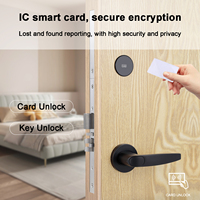 Cerradura Electrónica Inteligente de Seguridad para Puerta de Habitación de Hotel, con Tarjeta Magnética RFID, de Aleación de Aluminio Resistente, con Sistema de Software Gratuito SDK