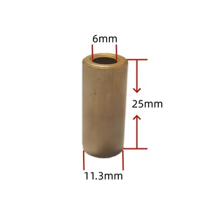 Roulement autolubrifiant en alliage cuivre-fer, imprégné d'huile, par métallurgie des poudres, ID6mm*OD11.3mm*H25mm, pour machine à jus/mixeur - Product Image 2
