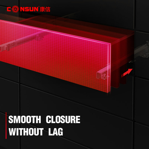 Consun phần cứng đường sắt giấu tủ bếp Telescopic kênh Ngăn kéo trượt gần undermount mềm đóng Ngăn kéo trượt - Product Image 4