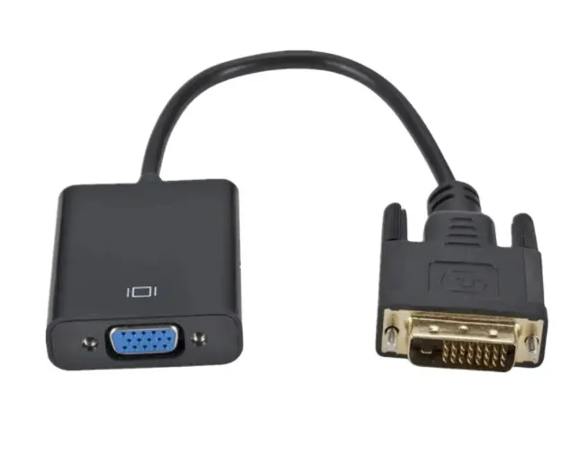 1080P HD DVI Nam Để VGA Nữ Adapter Đầy Đủ HD DVI-D Để VGA Adapter 24 + 1 25Pin Để 15Pin Cáp Chuyển Đổi Forpc Màn Hình Máy Tính