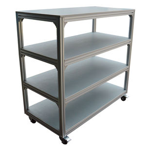 Carro de mano de material portátil de aluminio de cuatro capas personalizado perfiles extruidos de aluminio para estantes de almacenamiento de carros - Product Image 1