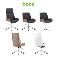 Mobilier de bureau ergonomique dossier haut en cuir Pu chaise de bureau pivotante caractéristique traditionnelle Table d'ordinateur bureau