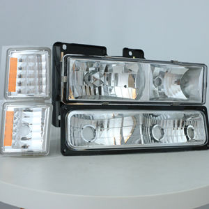 Sistema de Iluminación para <span class=keywords><strong>Chevrolet</strong></span> <span class=keywords><strong>Silverado</strong></span> 1500/<span class=keywords><strong>2500</strong></span>/3500/Tahoe/Suburban/C10 1994-<span class=keywords><strong>1998</strong></span>, Faros Delanteros con Luces de Parachoques - Product Image 1