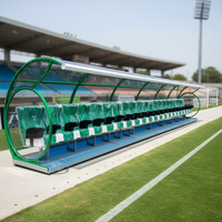 Banc d'entraînement mobile TBX-C avec cadre en acier anti-escalade, banc de football extérieur sur roues, pieds réglables, facile à déplacer pour utilisation sur terrain
