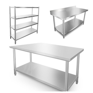 Nhà hàng thương mại thiết bị nhà bếp bốn lớp Kệ thép không gỉ - Product Image 3