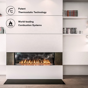 <span class=keywords><strong>Cheminée</strong></span> d'angle à gaz intelligente MEISU.CH noire avec télécommande pour salon, <span class=keywords><strong>foyer</strong></span> intérieur au gaz liquéfié - Product Image 2