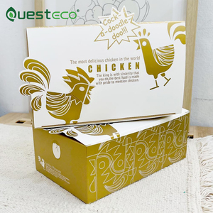 Caja de Pollo Frito Personalizada <span class=keywords><strong>para</strong></span> <span class=keywords><strong>Llevar</strong></span>, Empaque Desechable <span class=keywords><strong>para</strong></span> <span class=keywords><strong>Comida</strong></span> Rápida, Cajas de Papel <span class=keywords><strong>para</strong></span> Papas Fritas, Hamburguesas y Pollo Frito con Logotipo - Product Image 1