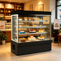 Vitrine Réfrigérée Commerciale pour Pâtisseries, 5 Niveaux, Porte Coulissante, Sur Pied, Refroidissement par Air