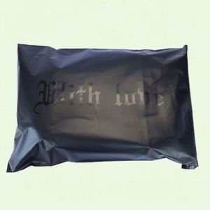 Bolsas de Envío Personalizadas Negras Mate, 50 Unidades, MOQ Bajo, Bolsas de Poliéster para Ropa - Product Image 1
