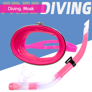 Adult Snorkel Mask Set Half Dry Swimming Goggles Myopia Face Mask <b>Large</b> <b>Frame</b> Fisherman Mask Water Sports - Product Image 5