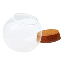 Cloche en verre transparent faite à la main, dôme de présentation pour la décoration de bureau, de maison ou de table