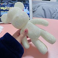 Kit de figurines d'ours violent en cristal de strass à coller soi-même, artisanat fait main, cadeaux pour enfants