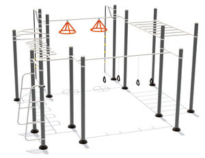 Çin Açık Hava Oyun Alanı Fitness Ekipmanları Yetişkinler İçin Park Egzersiz Kullanımı İçin Tırmanma Çerçeveleri Kol Gücünü Geliştirir - Product Image 2