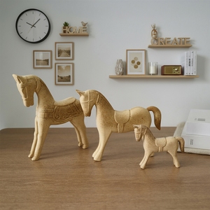 Figurine d'animal en bois brut Hailan, matériau de peinture DIY, corps brut, décoration de bureau à domicile - Product Image 3