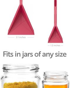 Polygons Flat 3 in 1 Magnetic Flat <strong>Measuring</strong> <strong>Spoons</strong> Set Silicone <strong>Collapsible</strong> Suction Foldable Kitchen Gadgets - Product Image 3
