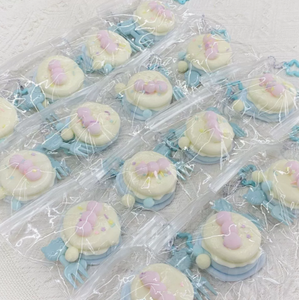 พวงกุญแจเค้กมาการองน่ารัก ขนมหวานนุ่มๆ ทำจาก TPR สำหรับห้อยกระเป๋า - Product Image 2