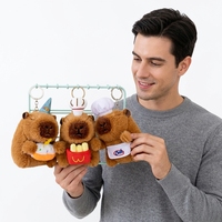 Porte-clés en peluche Capybara personnalisé en usine, porte-clés de sac en peluche personnalisé, porte-clés en peluche Capybara au design amusant et populaire pour enfants