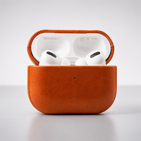 Étui pour AirPods 3 en cuir véritable, protection premium, antichoc, logo personnalisé, marque privée, OEM, ODM, vente en gros, usine