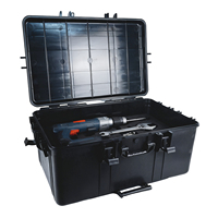 Valise rigide personnalisée de couleur, étanche, haute résistance aux chocs, avec mousse cubique intégrée, pour le rangement d'outils en plastique
