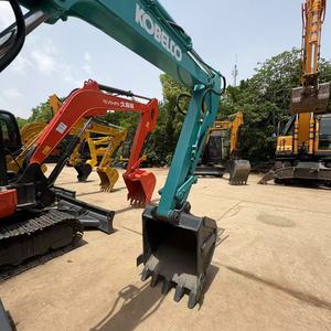 รถขุดขนาดเล็ก Kobelco SK60-C มือสอง 6 ตัน เครื่องยนต์ Yanmar ปี 2024 ความจุบุ้งกี๋ 0.24 ลูกบาศก์เมตร รถขุดขนาดกะทัดรัดสำหรับงานก่อสร้าง - Product Image 5