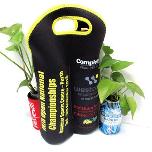 Custom Neoprene Single & Double Wine Glass Stubby Cooler Bag for Beer <b>Bottle</b> & Wine Glass Tote Durable & Portable - Product Image 4