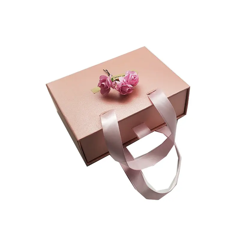 Custom Logo Romantische Mooie Luxe Geschenkverpakking Valentijnsdag Sieraden Verpakking Met Geconserveerde Bloem Voor Cadeau