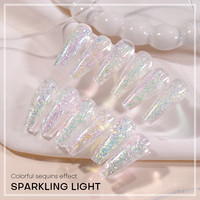 Vente en gros de vernis à ongles liquide pailleté écologique végétalien non toxique de 100 g pour salon professionnel, extension personnalisée privée