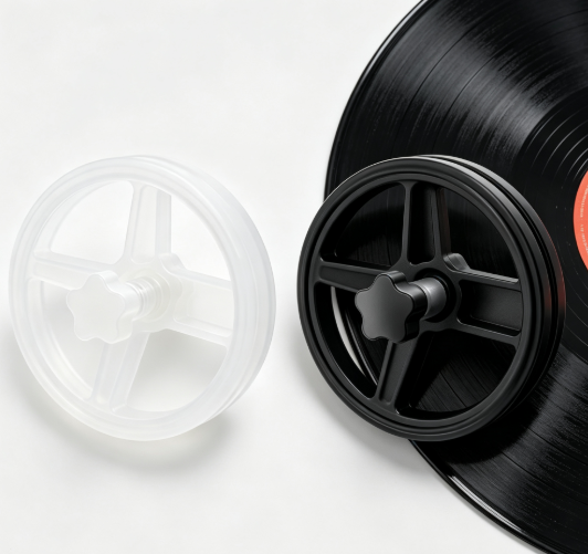Food Grade Silicone LP Vinyl Record Cleaning Clip Waterproof Label Protector Turntable Fixed Clamp for Record Care Maintenance