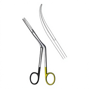 Ciseaux Heymann 17 cm / 6-3/4 pouces, courbés à droite, lame dentelée, Super Cut TC, ciseaux chirurgicaux de précision médicale - Product Image 1