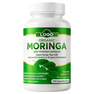 Yüksek Saflıkta Doğal Bitkisel Takviyeler Organik <span class=keywords><strong>Moringa</strong></span> Kapsülleri Yetişkinler İçin Antioksidan Faydaları Artırıcı OEM/ODM Desteği - Product Image 1