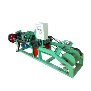 Factory price automatic galvanized twisted barbed wire un roller machine