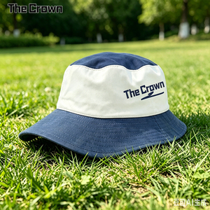 Chapeau Bob de Pêche Bicolore Personnalisé avec Logo, Vente en Gros, Chapeau de Soleil Structuré à Deux Tons avec Logo Imprimé, Fabricant - Product Image 5